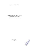 Las antologías de la poesía española reciente