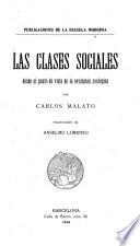 Las clases sociales desde el punto de vista de la evolución zoológica
