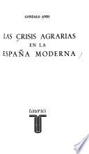 Las crisis agrarias en la España moderna