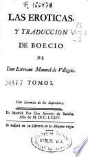 Las Eroticas y traducción de Boecio