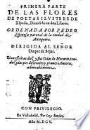 Las flores de poetas illustres de Espanna
