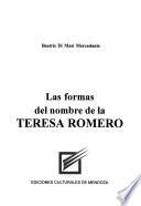 Las formas del nombre de la Teresa Romero