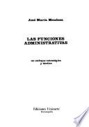 Las funciones administrativas