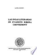 Las ideas literarias de Evaristo Ribera Chevremont