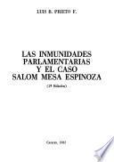 Las inmunidades parlamentarias y el caso Salom Mesa Espinoza