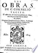 Las obras de C. Cornelio Tacito
