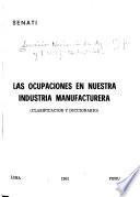 Las ocupaciones en nuestra industria manufacturera