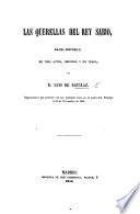 Las querellas del rey Sabio; Drama historico en 3 actos