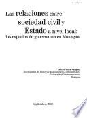 Las relaciones entre sociedad civil y estado a nivel local