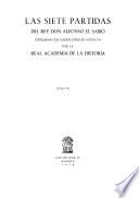 Las siete partidas del Rey Don Alfonso el Sabio