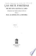 Las siete partidas del rey don Alfonso el Sabio