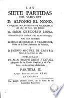 Las siete partidas del Sabio Rey D. Alfonso el Nono, 2
