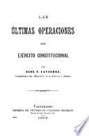 Las últimas operaciones del Ejercito Constitucional