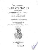 Las valencianas lamentaciones y el tratado de la partida del ánima