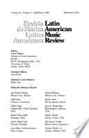 Latin American Music Review