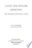 Latin and English Exercises for Children Beginning Latin