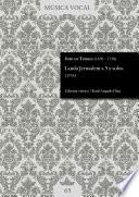 Lauda Jerusalem a 5 y solos (1734)