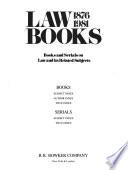 Law Books, 1876-1981