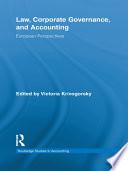 Law, Corporate Governance and Accounting