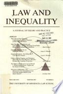 Law & Inequality