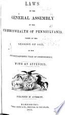 Laws Enacted in the General Assembly of the Commonwealth of Pennsylvania ...