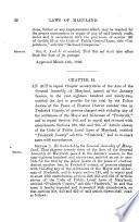 Laws of the State of Maryland