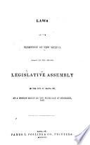 Laws of the Territory of New Mexico