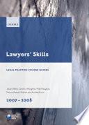 Lawyers' Skills 2007-2008