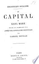 Le capital de Karl Marx