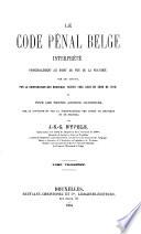 Le code pénal belge interprété