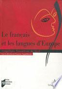Le français et les langues d'Europe