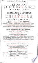 Le grand dictionaire historique