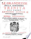 Le grandezze della santissima Trinità