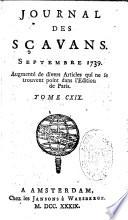 Le Journal des sçavans...