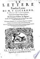 Le Lettere familiari latine