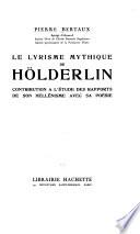 Le lyrisme mythique de Hölderlin