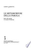 Le metamorfosi della parola