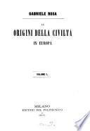 Le origini della civiltà in Europa