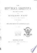 Le República argentina, obra escrita en aleman. (Com. central argentino para la Exposicion en Filadelfia).