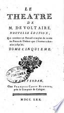 Le theatre de m. de Voltaire