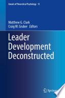 Leader Development Deconstructed