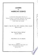 Leaders in American Science
