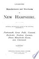 Leading Manufacturers and Merchants of New Hampshire