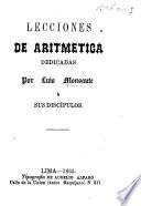 Lecciones de Aritmetica