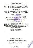 Lecciones de comercio ò bien de economia civil