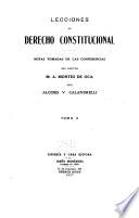 Lecciones de derecho constitucional