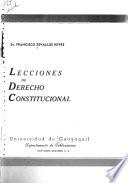 Lecciones de derecho constitucional