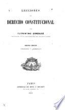 Lecciones de derecho constitucional