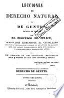 Lecciones de derecho natural y de gentes, 2