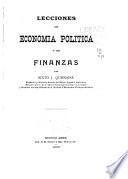 Lecciones de economia politica y de finanzas